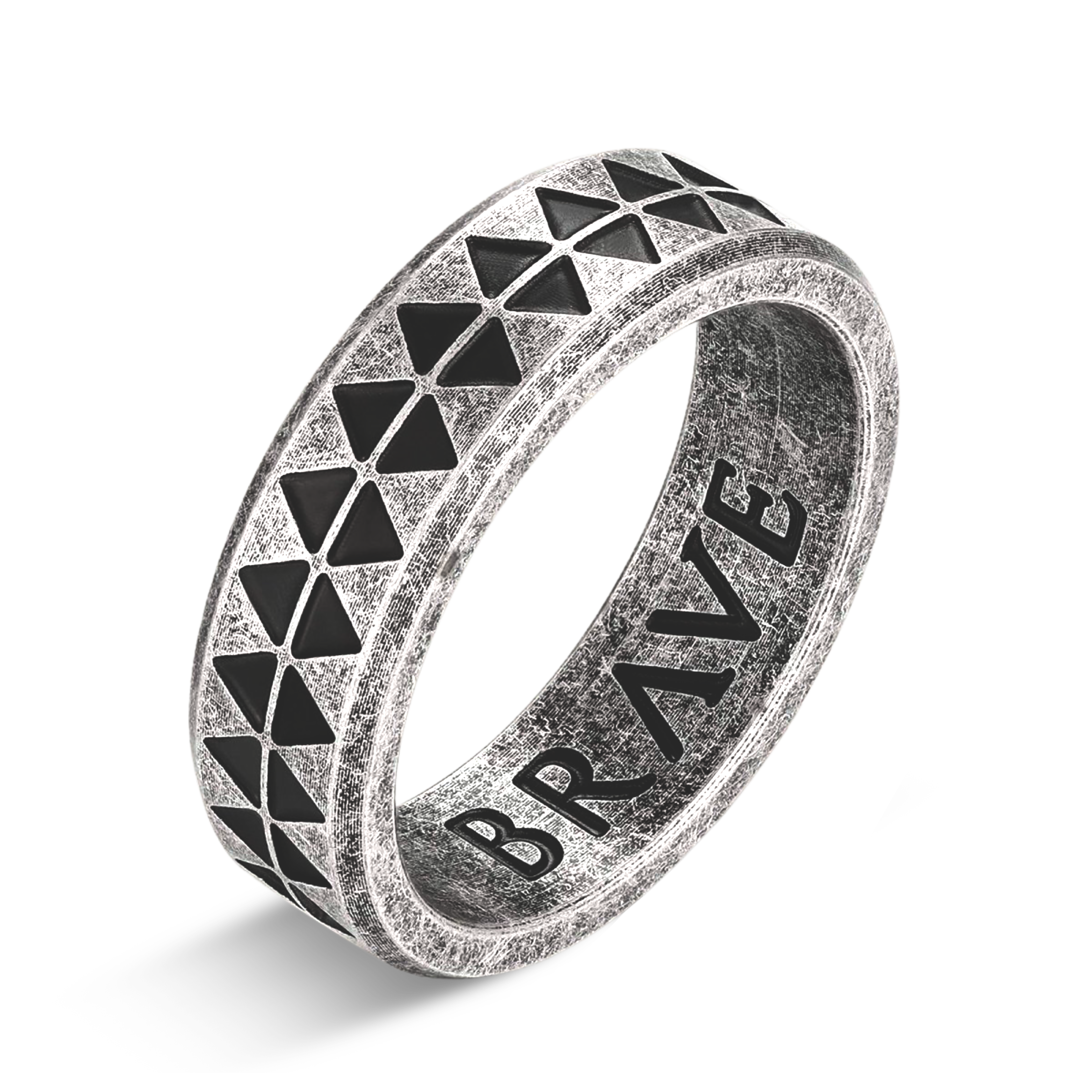 Anel Tribal Masculino BRAVE