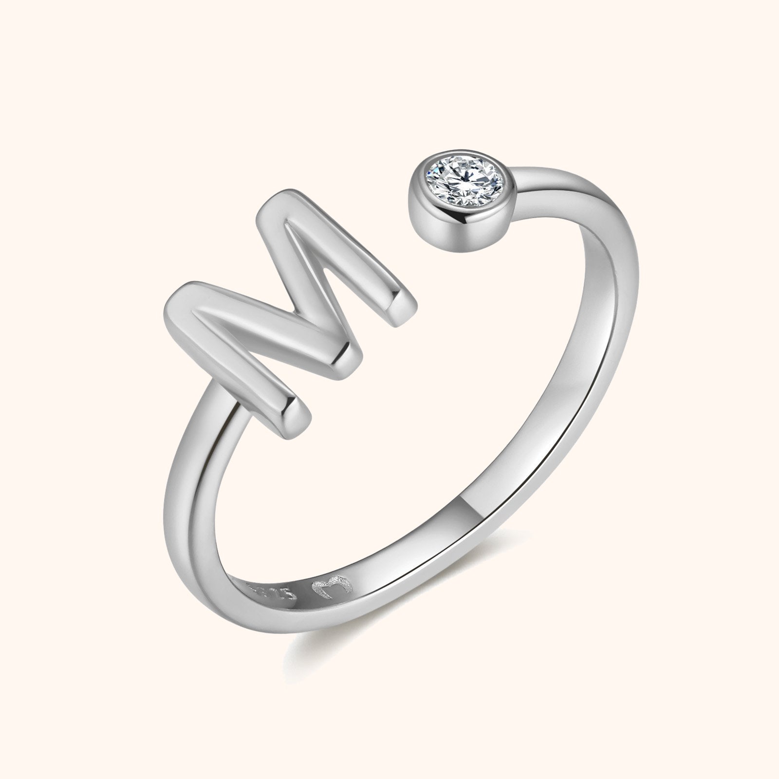 Anillo Top Letter