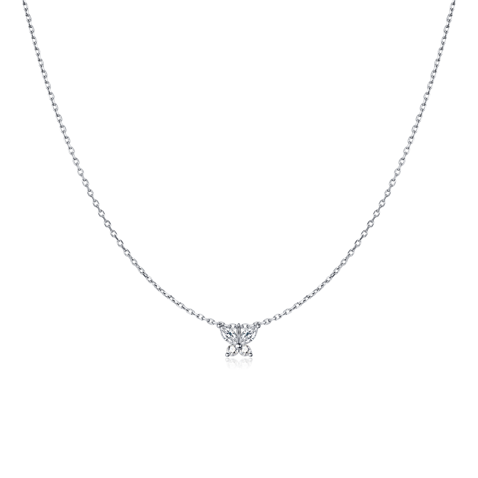 Collar Mariposa Blanca