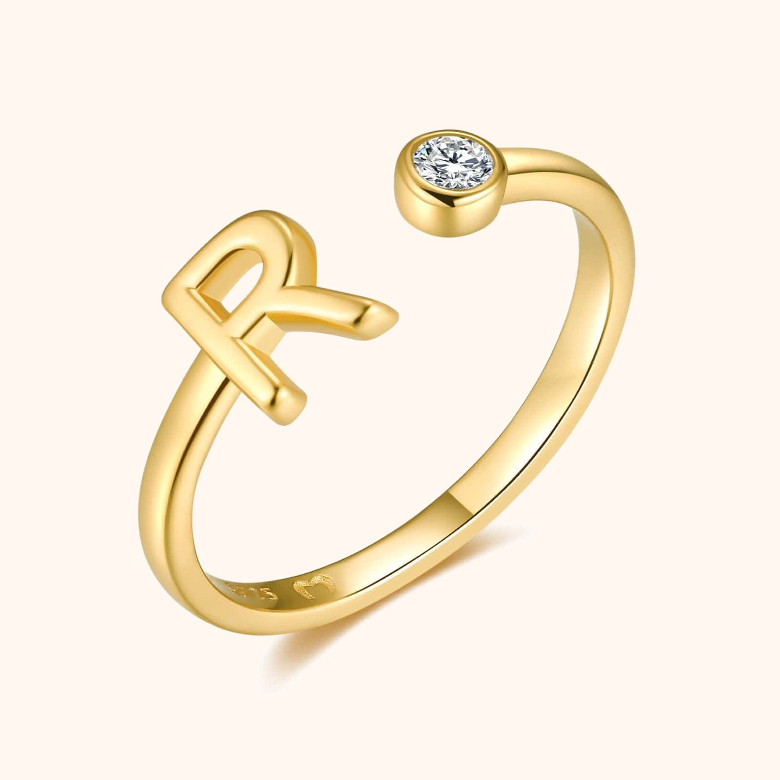 Anillo Top Letter