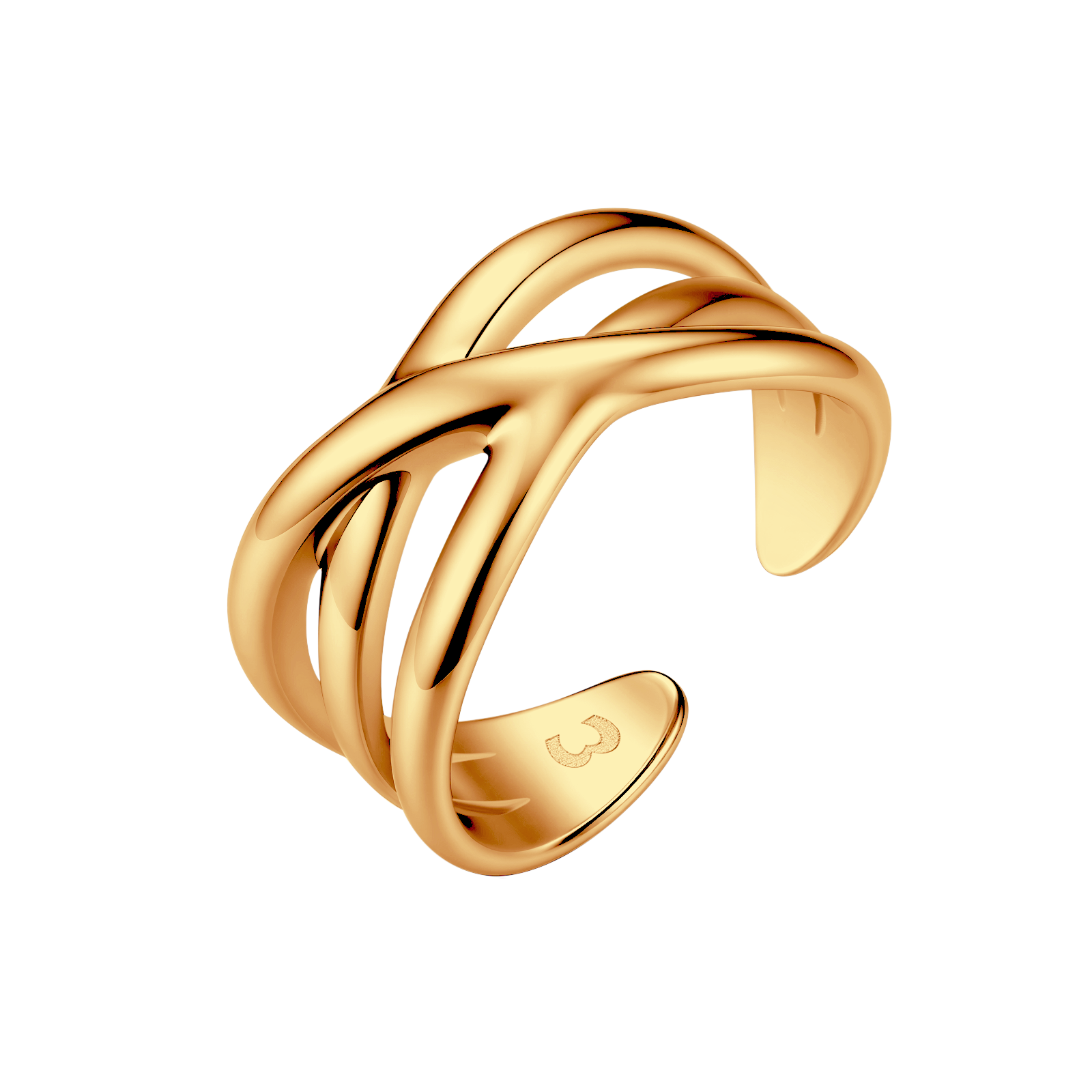 Anillo Bandas Cruzadas