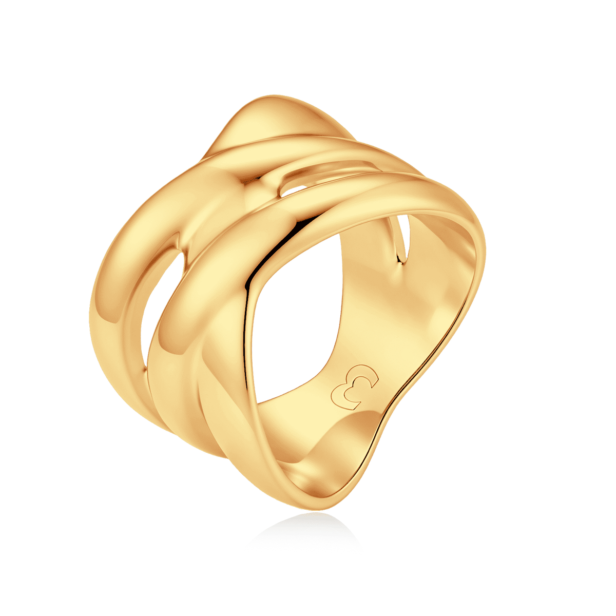 Anillo Líneas Curvas