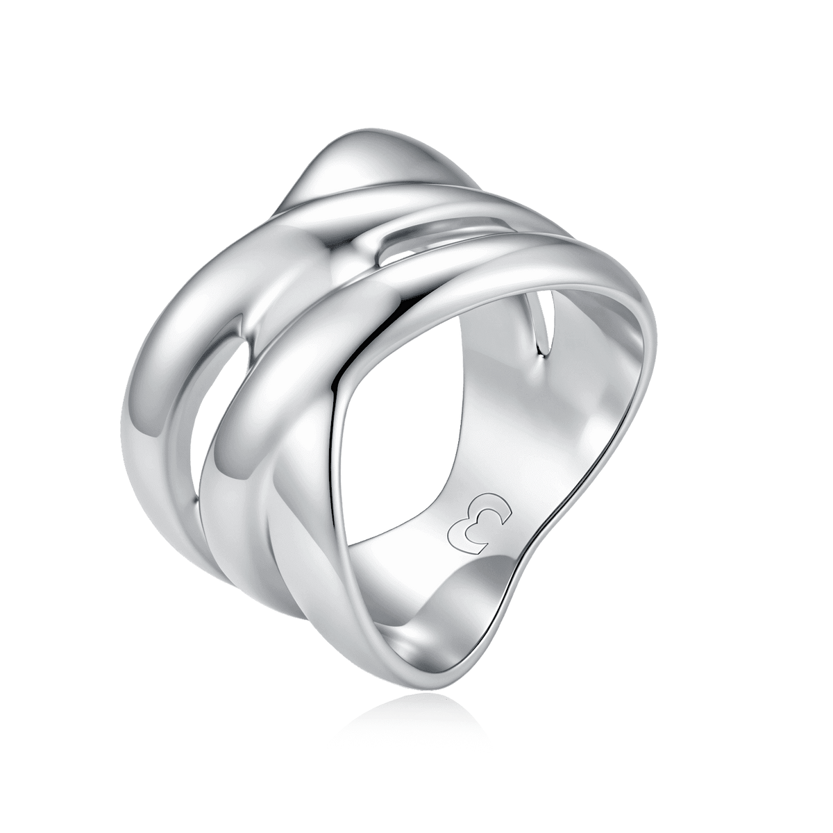 Anillo Líneas Curvas