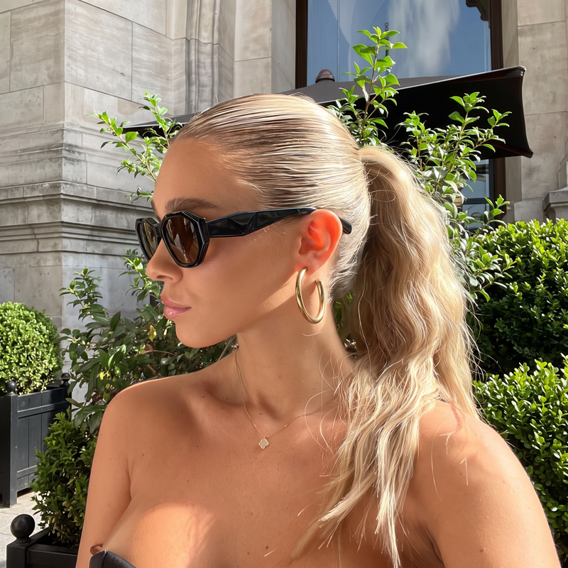 Gafas de Sol Mujer Sculpt ~ Negra-Marrón