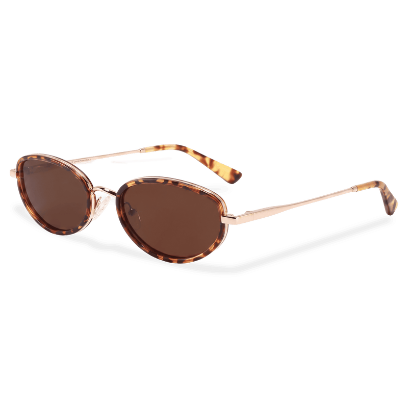 Gafas de Sol Mujer Contour ~ Dorada-Marrón