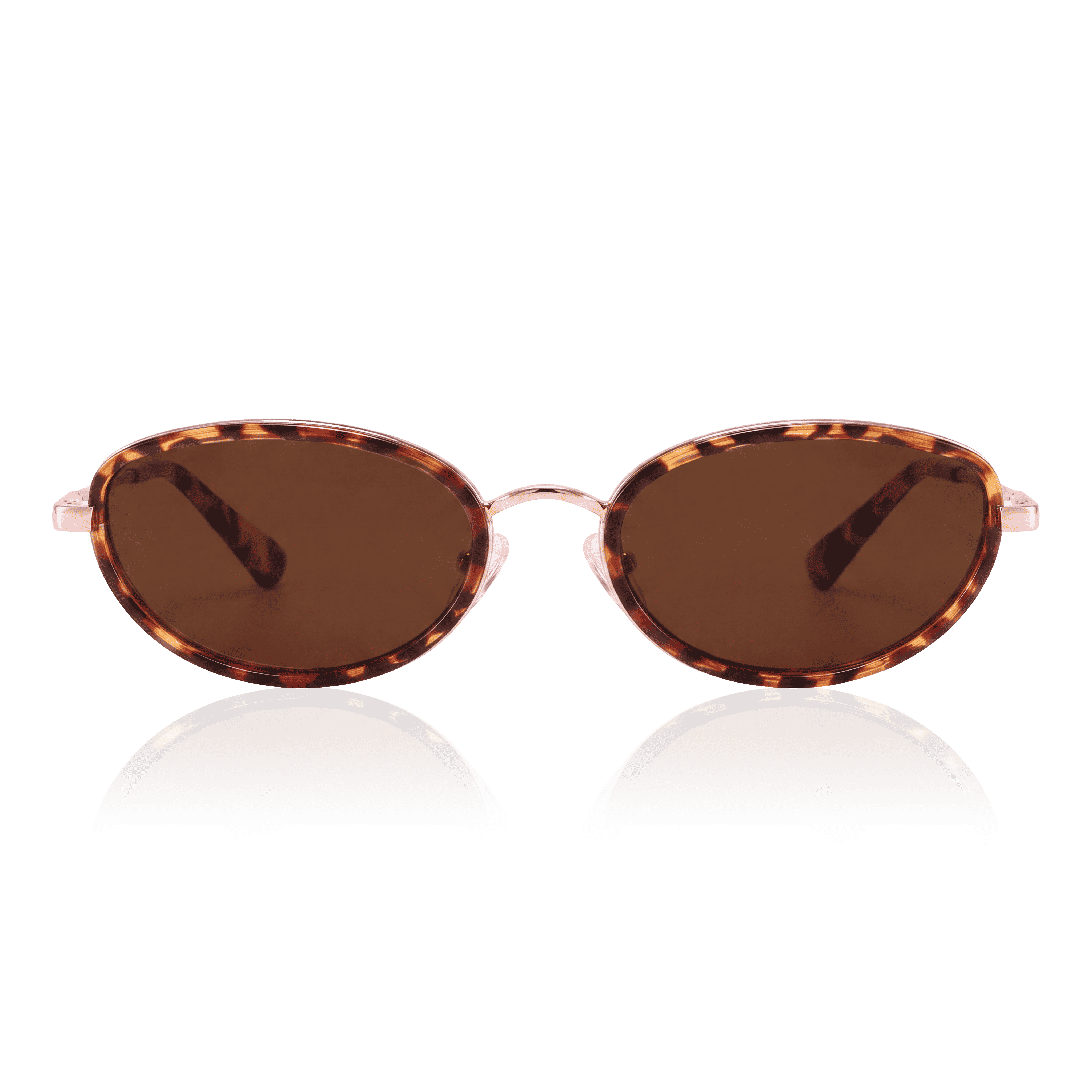 Gafas de Sol Mujer Contour ~ Dorada-Marrón