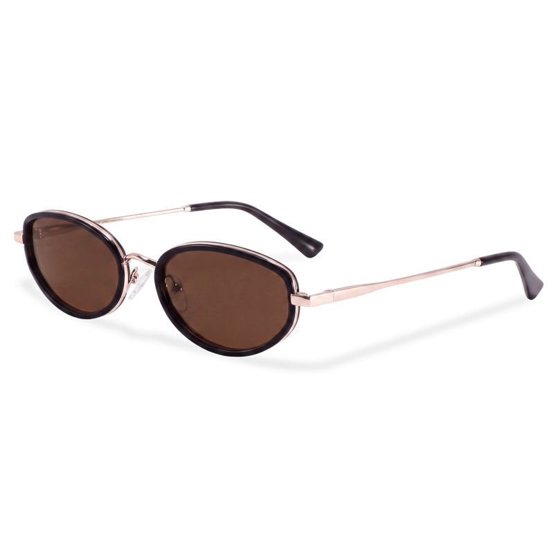Gafas de Sol Mujer Contour ~ Dorada-Marrón