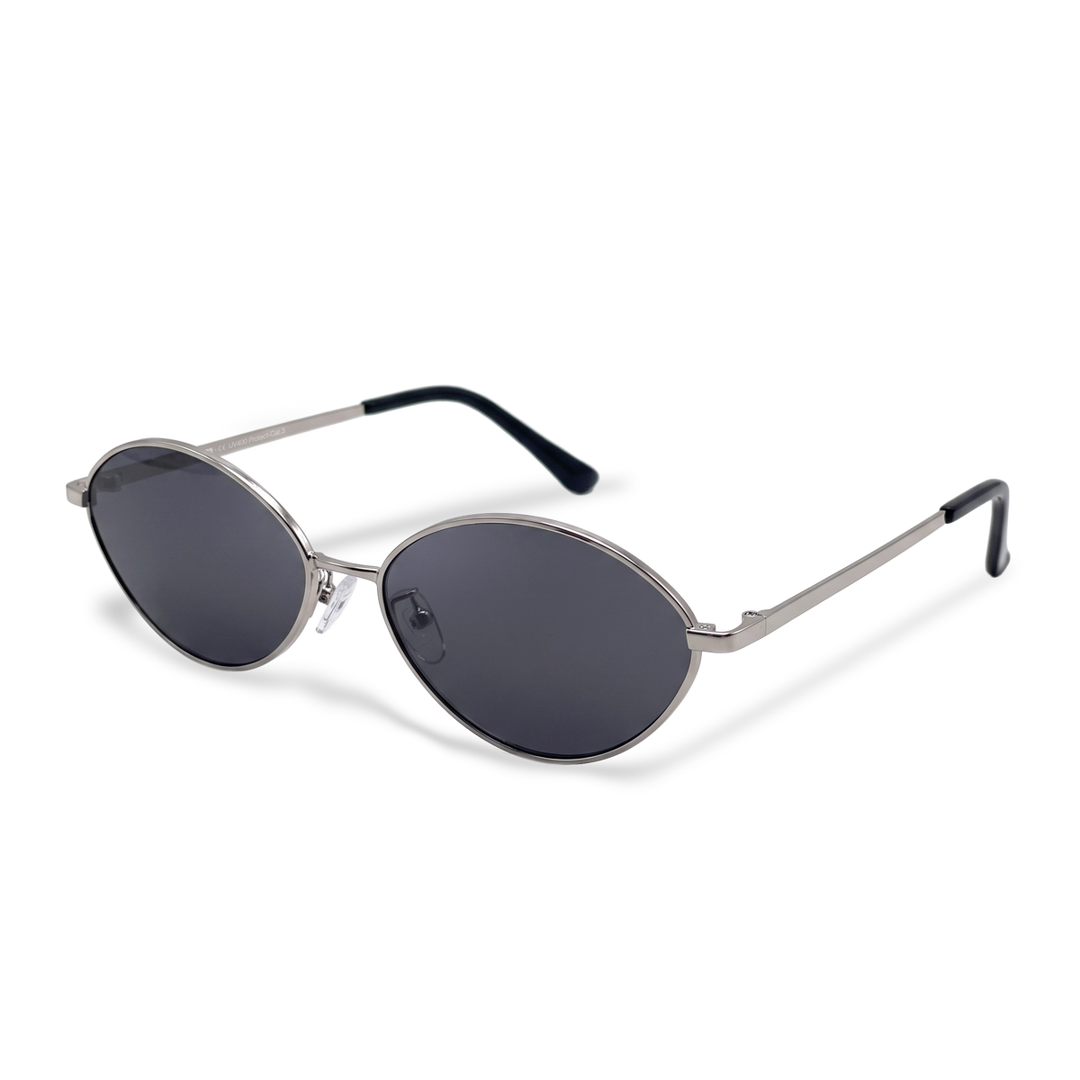 Gafas de Sol Mujer Loop ~ Plata-Negra