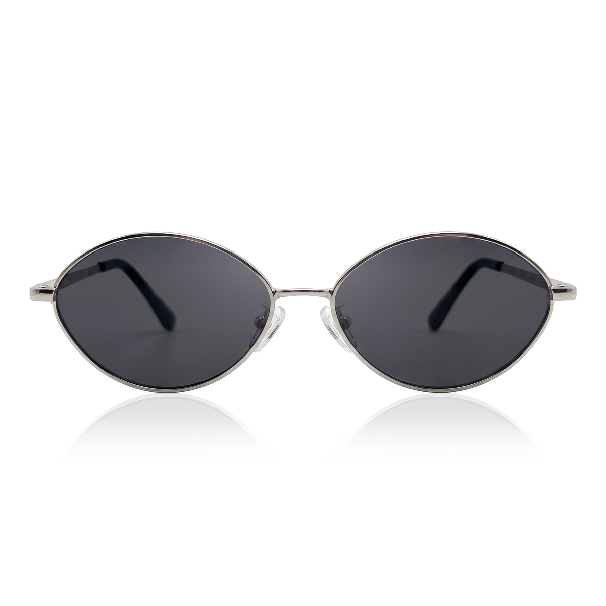 Gafas de Sol Mujer Loop ~ Plata-Negra