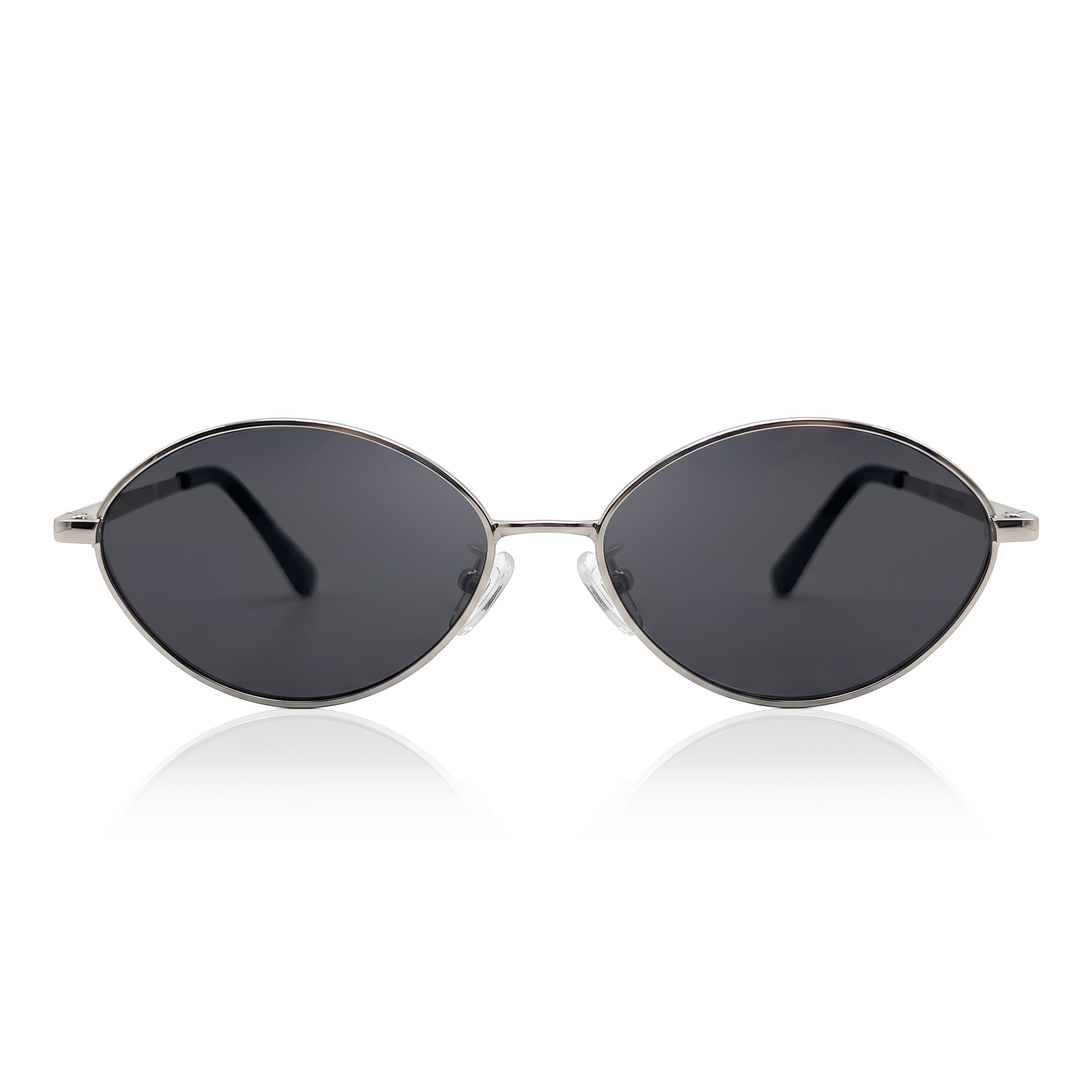 Gafas de Sol Mujer Loop ~ Plata-Negra