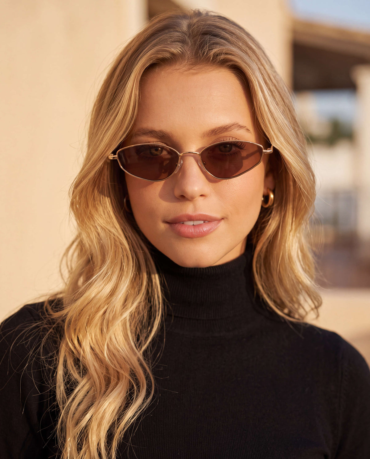 Gafas de Sol Mujer Soleil ~ Dorada-Marrón