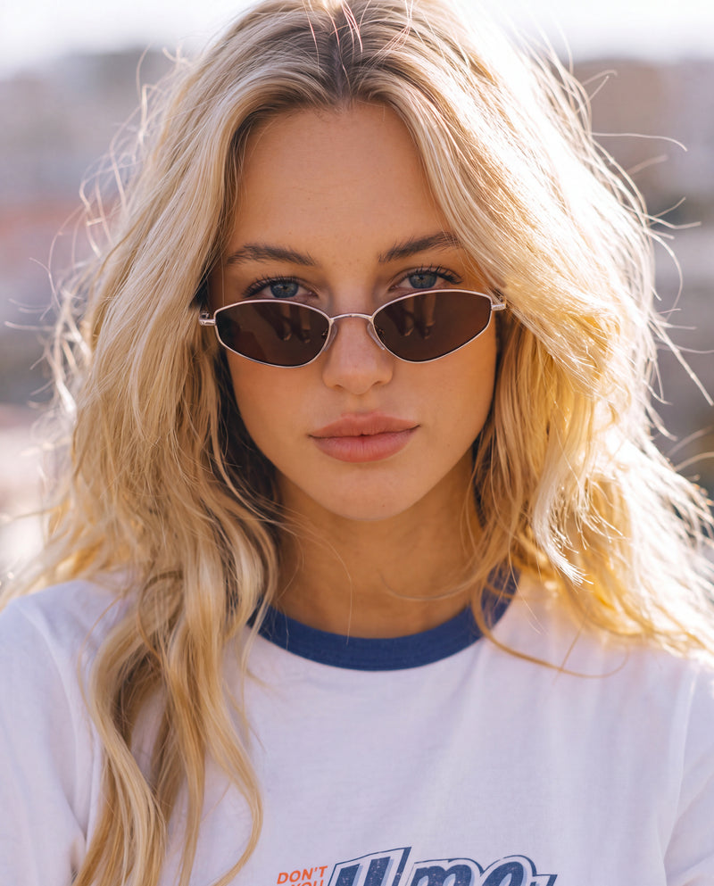 Gafas de Sol Mujer Soleil ~ Plata-Marrón