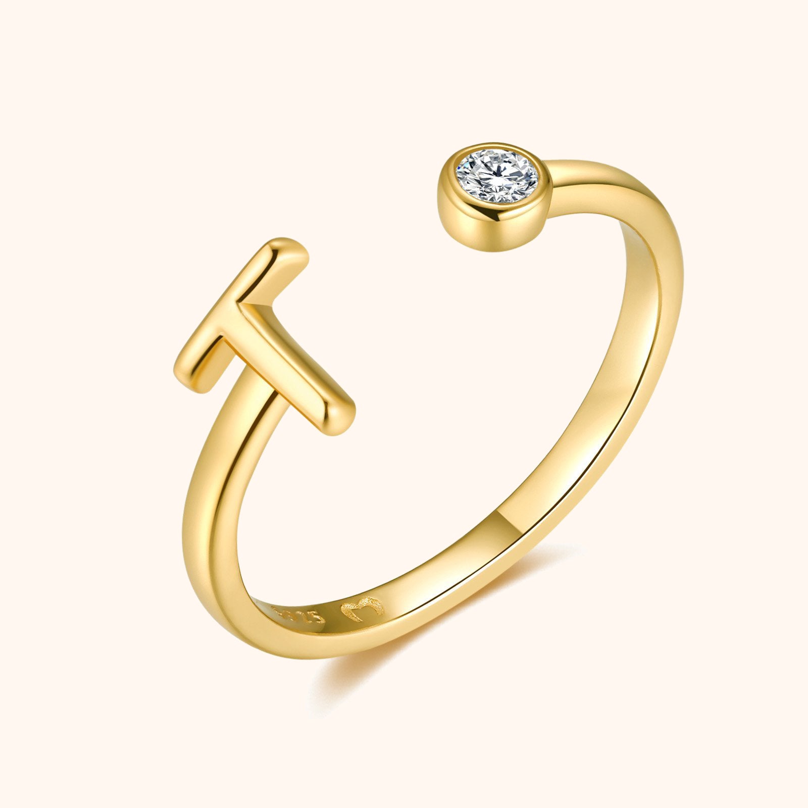 Anillo Top Letter