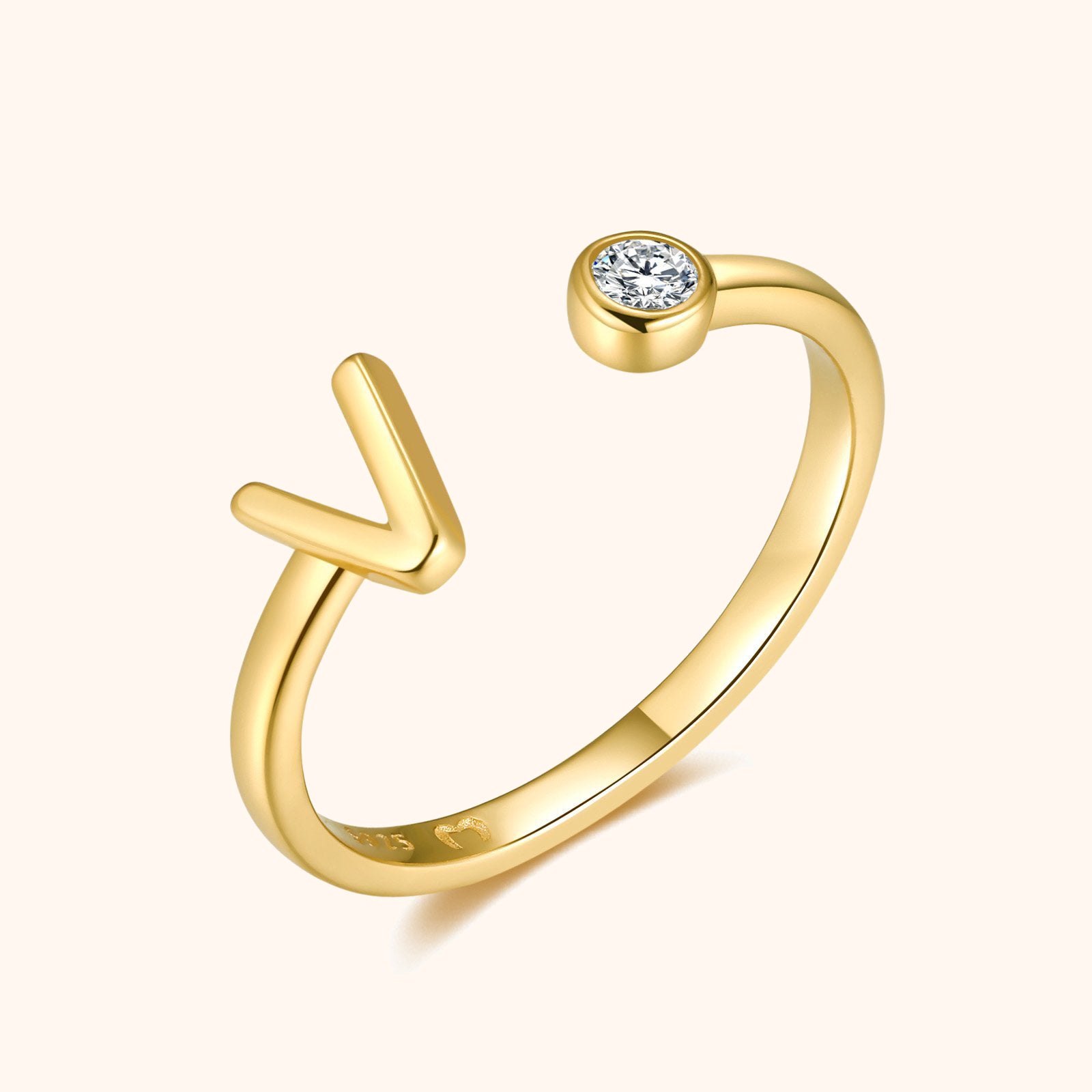 Anillo Top Letter