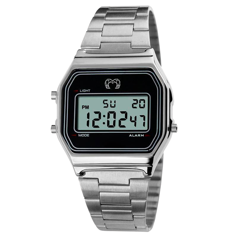 Reloj Digital Vintage ~ Plata