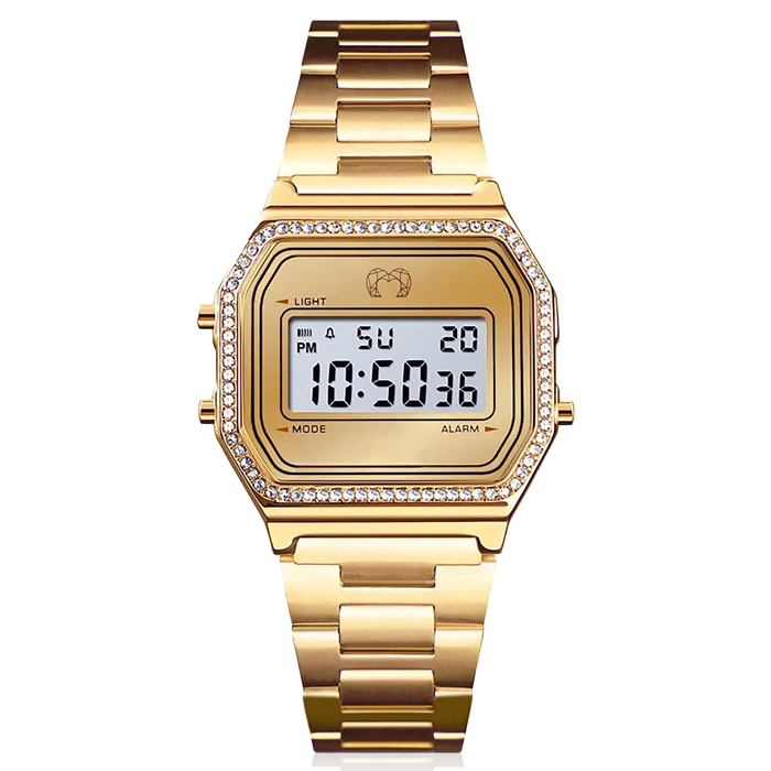 Reloj Digital Vintage Brillo ~ Oro - LePetiteMarie