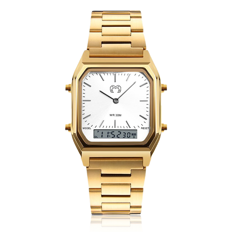 Reloj Vintage Retro ~ GoldWhite - LePetiteMarie
