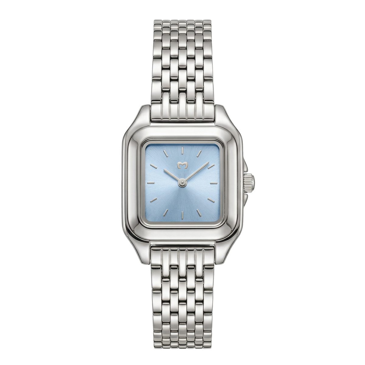 Reloj ~ Hampton Silver-Soft Blue
