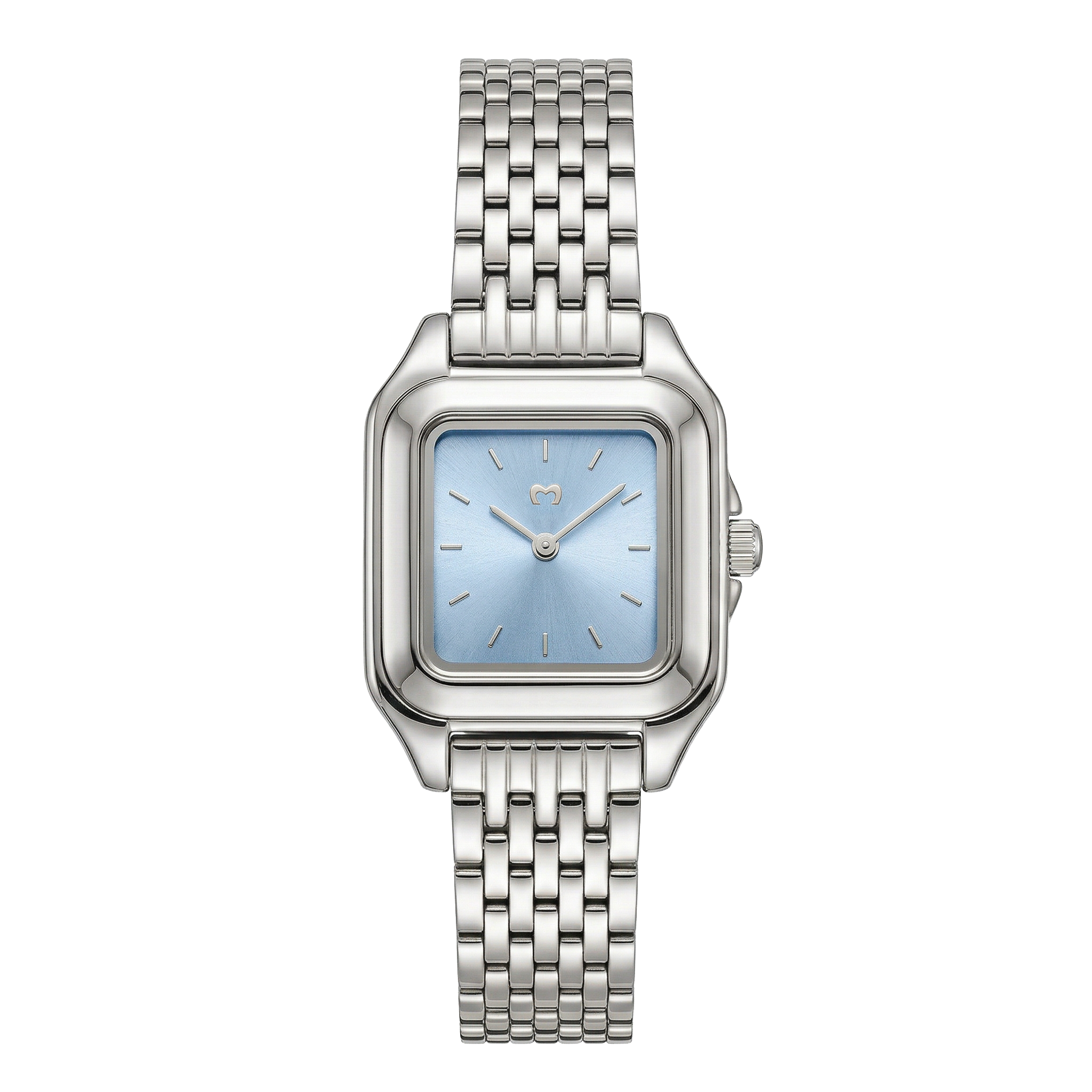 Reloj ~ Hampton Silver-Soft Blue
