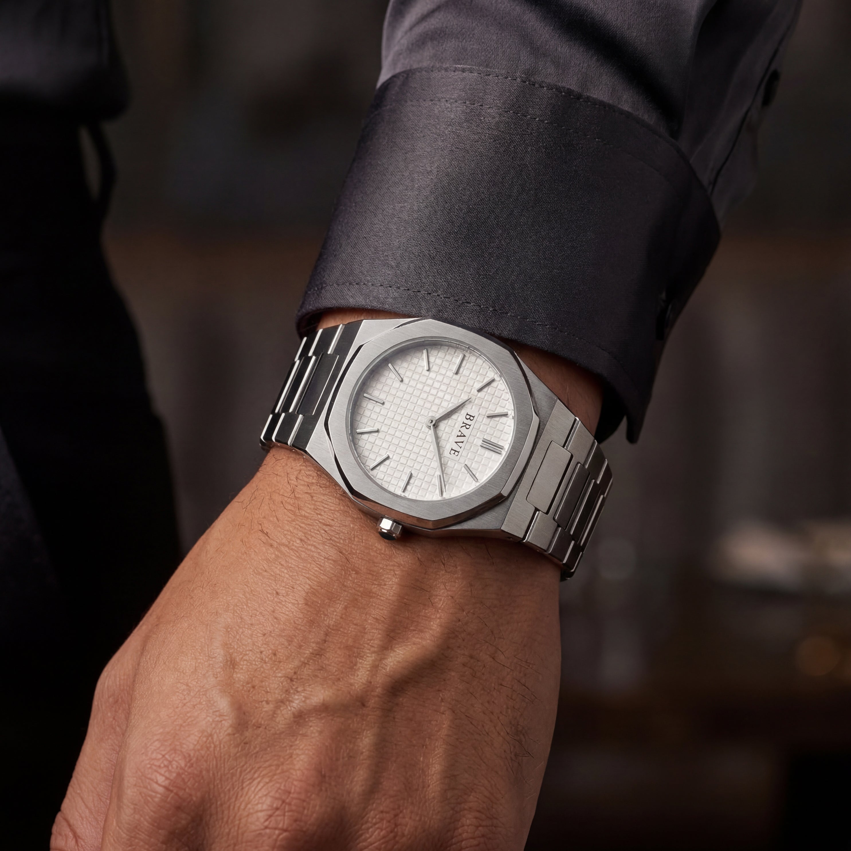 Reloj BRAVE ~ Empire Silver-White