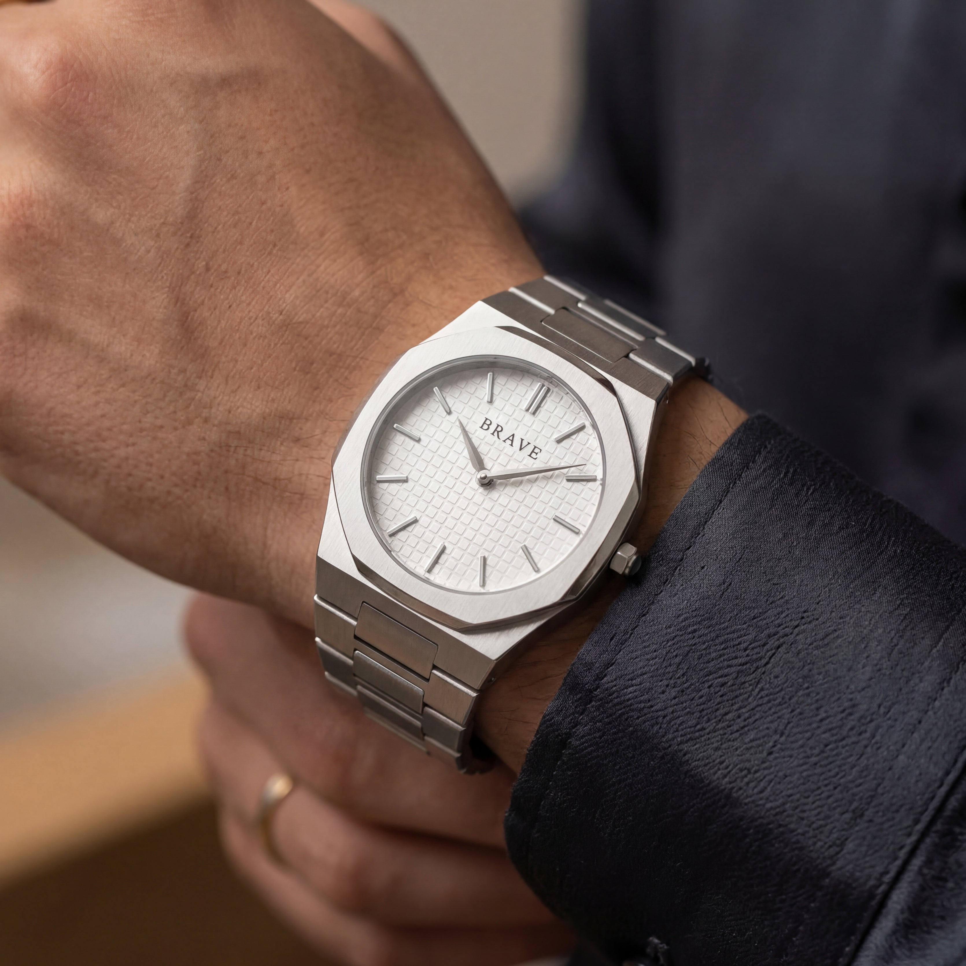 Reloj BRAVE ~ Empire Silver-White