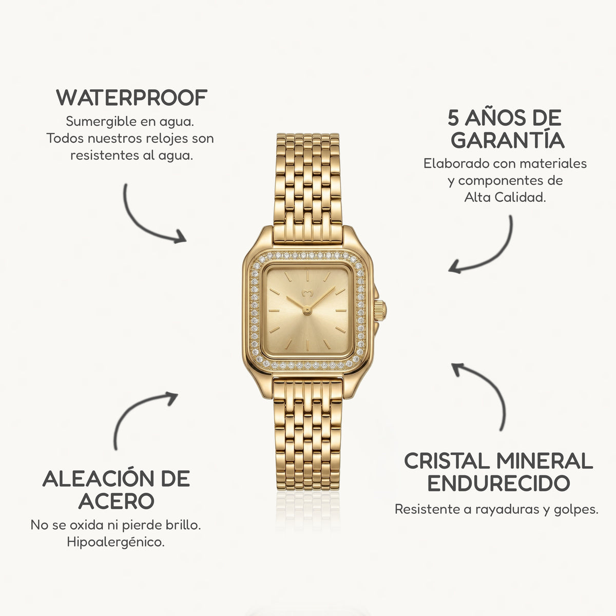 Reloj ~ Hampton Lux GoldPassion