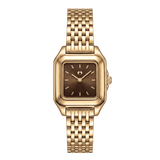 Reloj ~ Hampton Gold-Brown