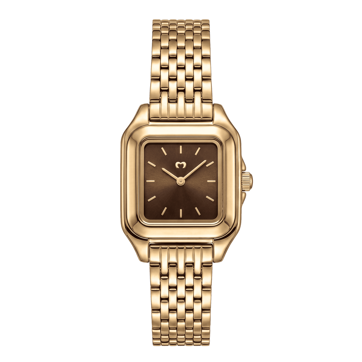 Reloj ~ Hampton Gold-Brown