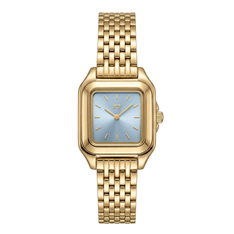 Reloj ~ Hampton Gold-Blue