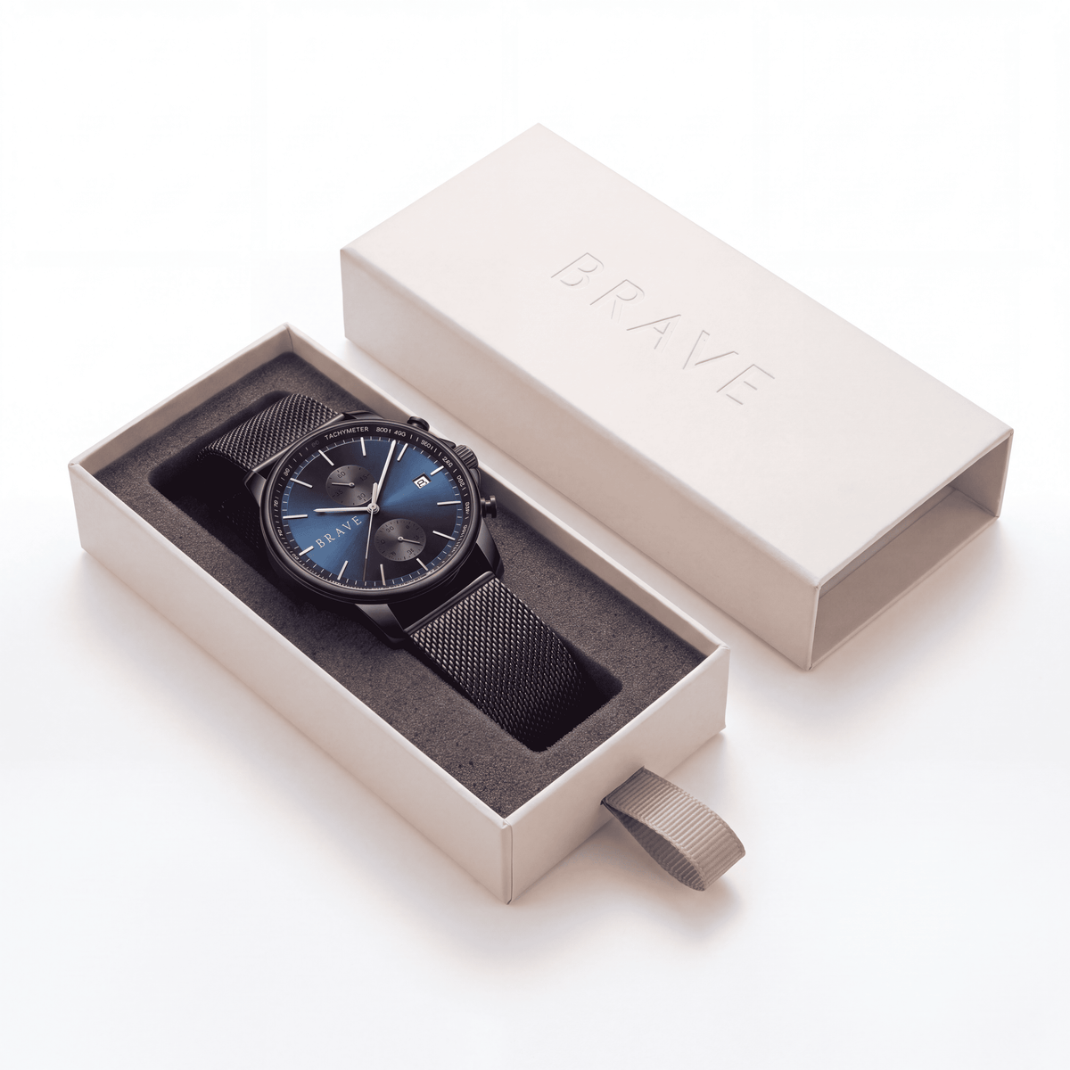 Reloj BRAVE ~ Atlantis Black-Dark Blue