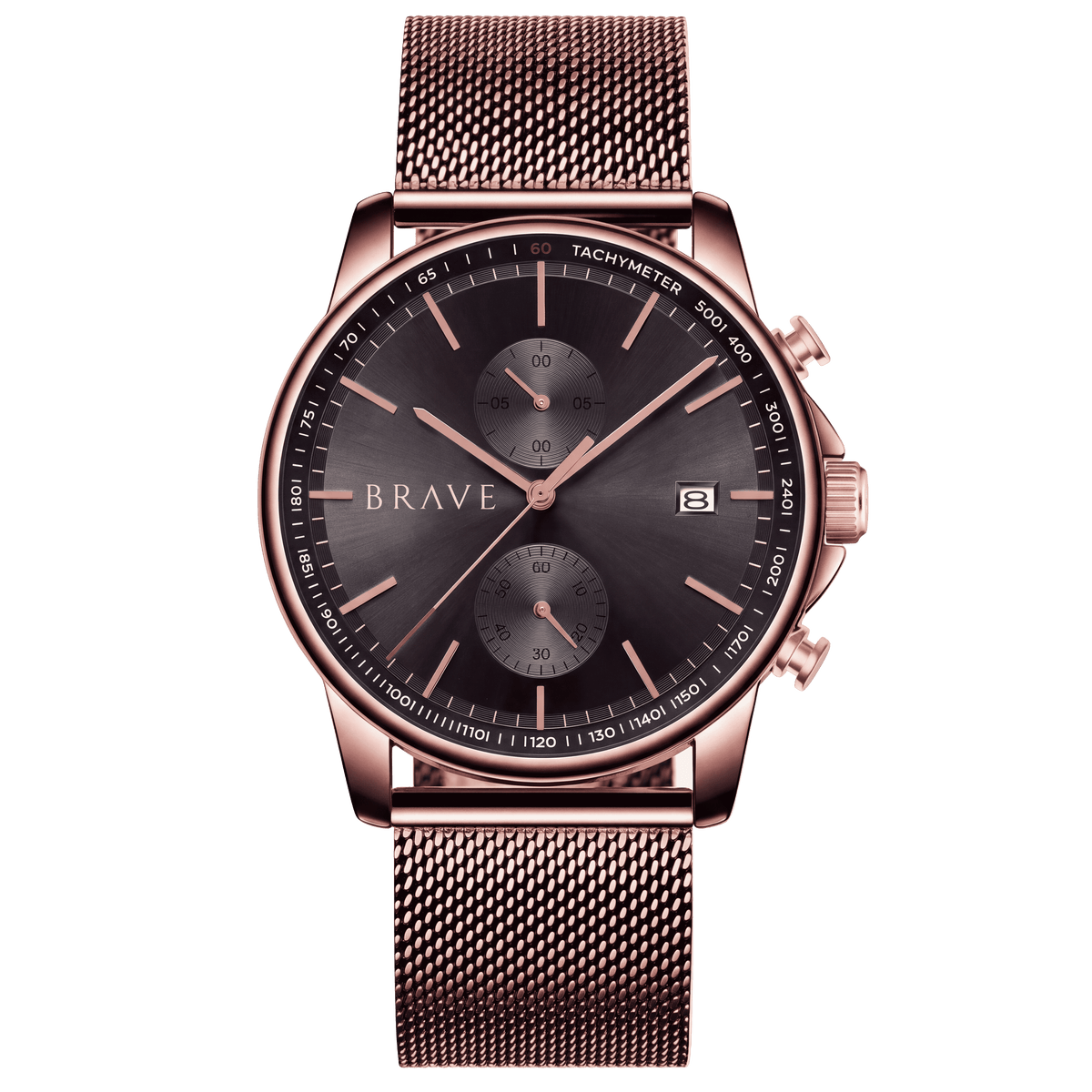 Reloj BRAVE ~ Atlantis Rose Gold-Black
