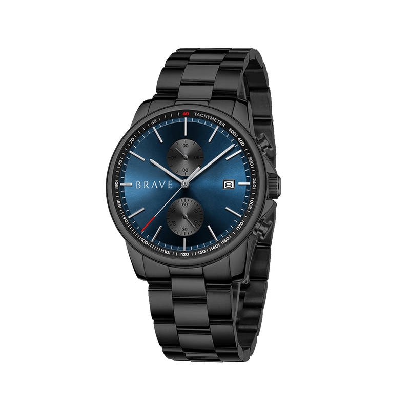 Reloj BRAVE ~ Monarca Black-Dark Blue