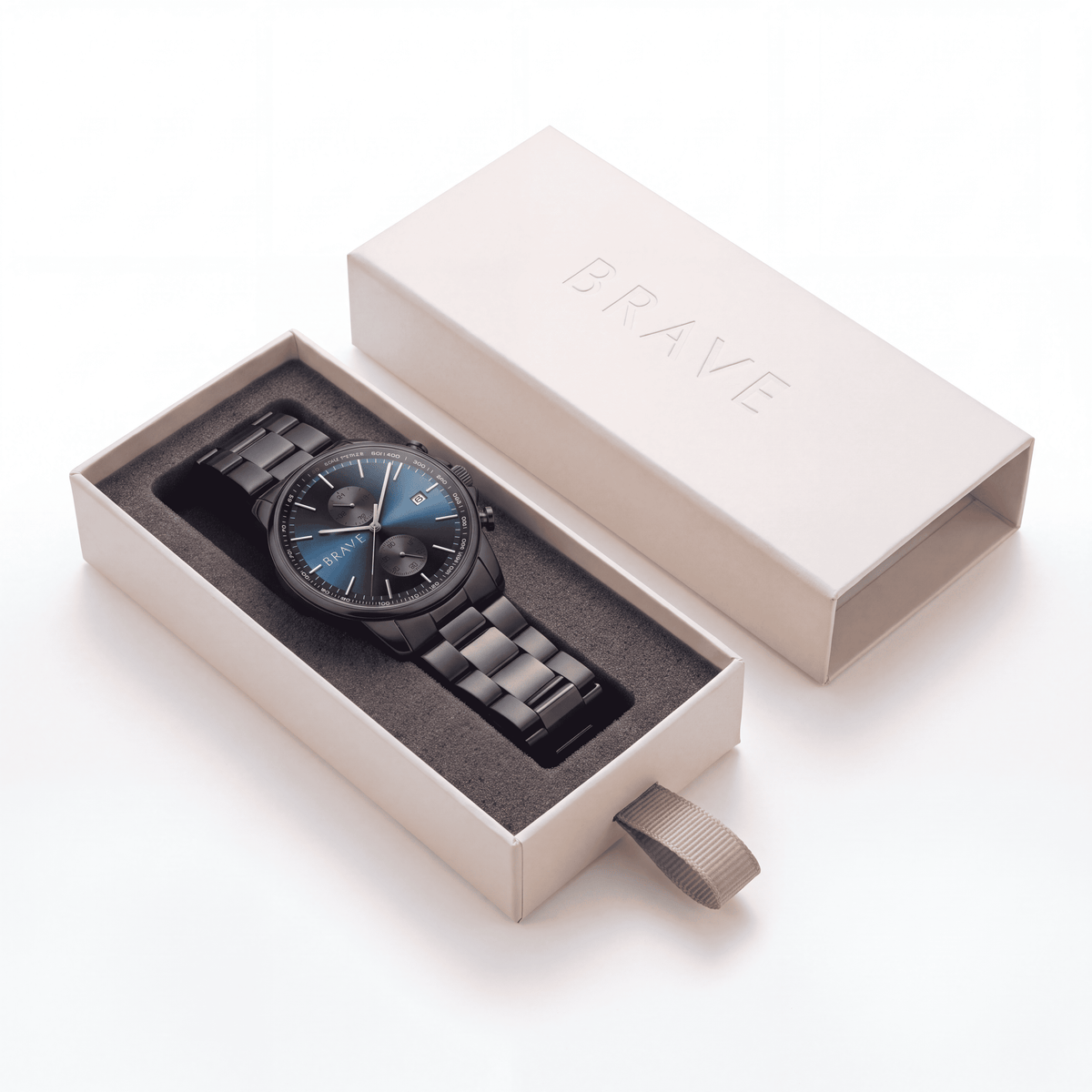 Reloj BRAVE ~ Monarca Black-Dark Blue