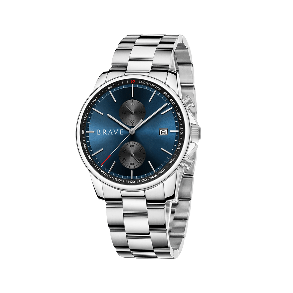Reloj BRAVE ~ Monarca Silver-Dark Blue