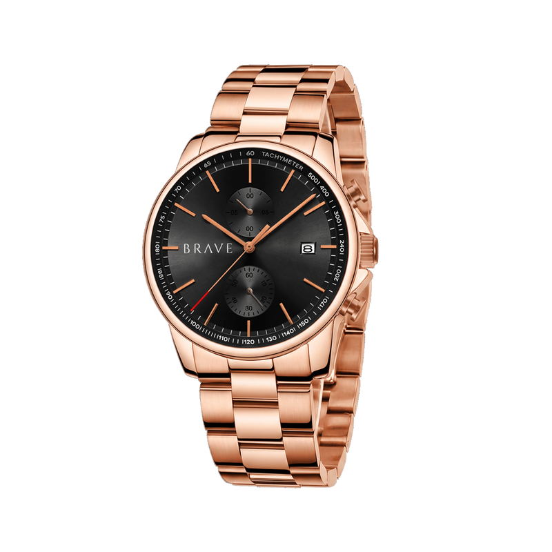 Reloj BRAVE ~ Monarca Rose Gold-Black