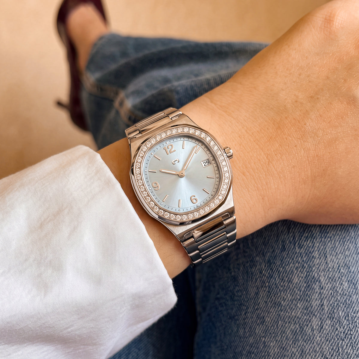 Reloj Prestige ~ Silver-Blue