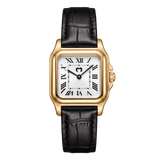 Reloj ~ Europa CUERO Gold-White
