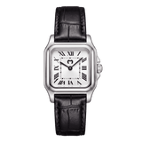 Reloj ~ Europa CUERO Silver-White