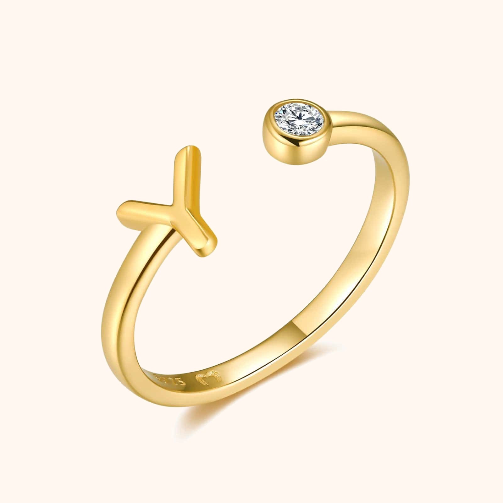 Anillo Top Letter