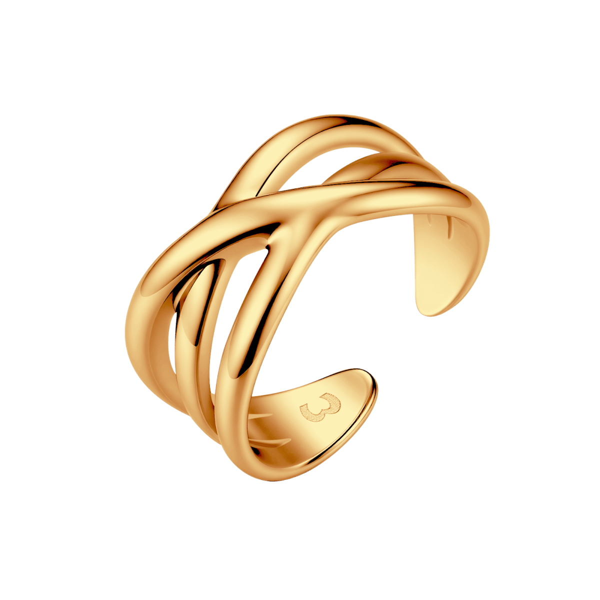 Anillo Bandas Cruzadas - LePetiteMarie