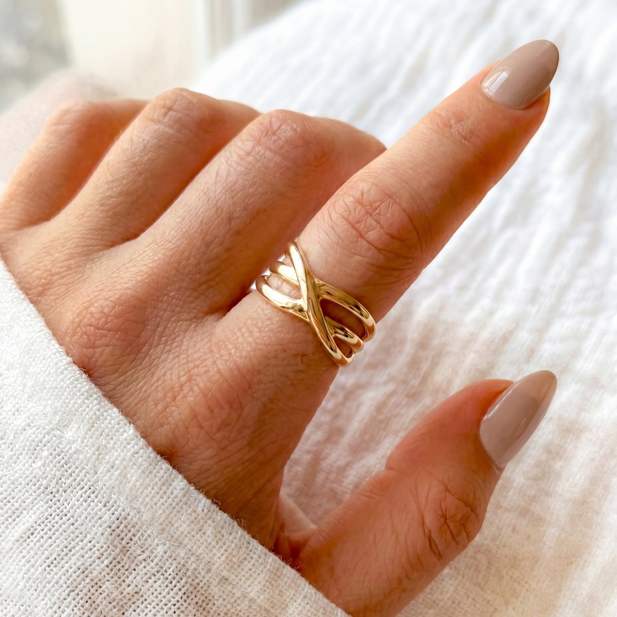 Anillo Bandas Cruzadas - LePetiteMarie