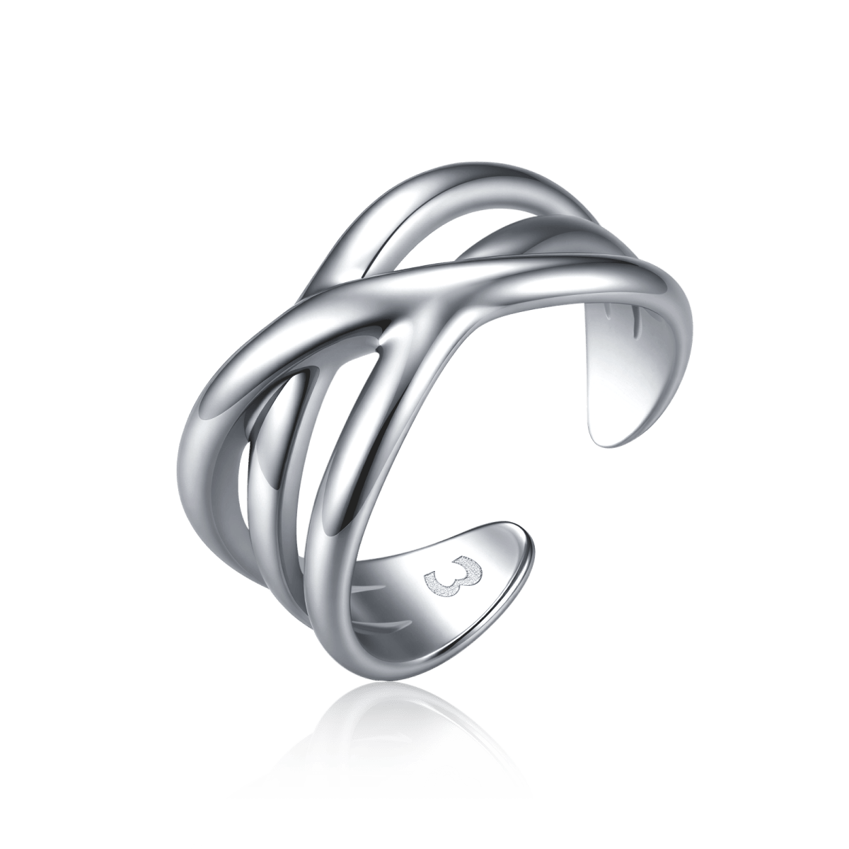 Anillo Bandas Cruzadas - LePetiteMarie