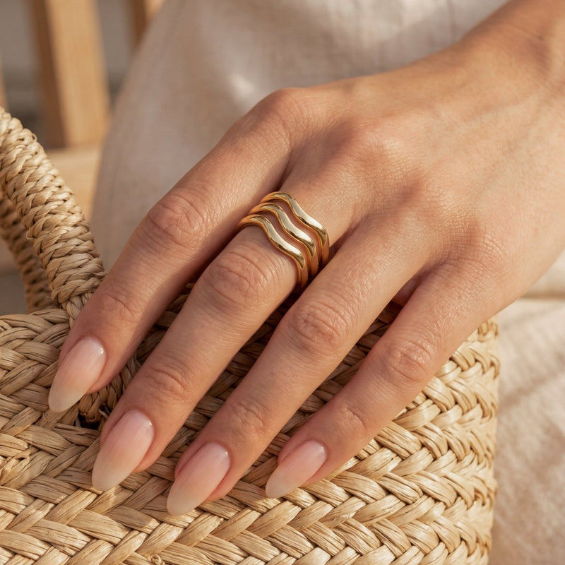 Anillo Bandas Onduladas - LePetiteMarie