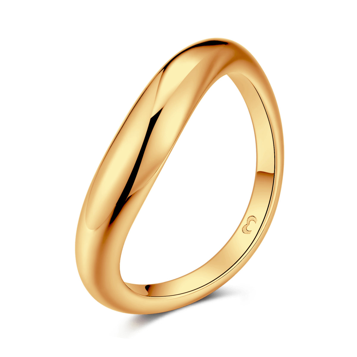 Anillo Curva Pulida - LePetiteMarie