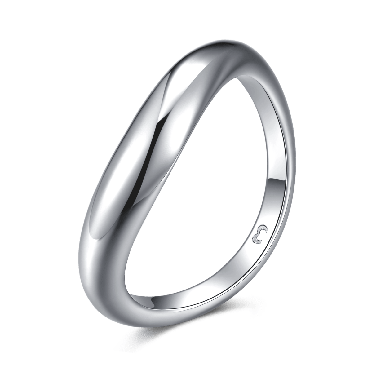 Anillo Curva Pulida - LePetiteMarie