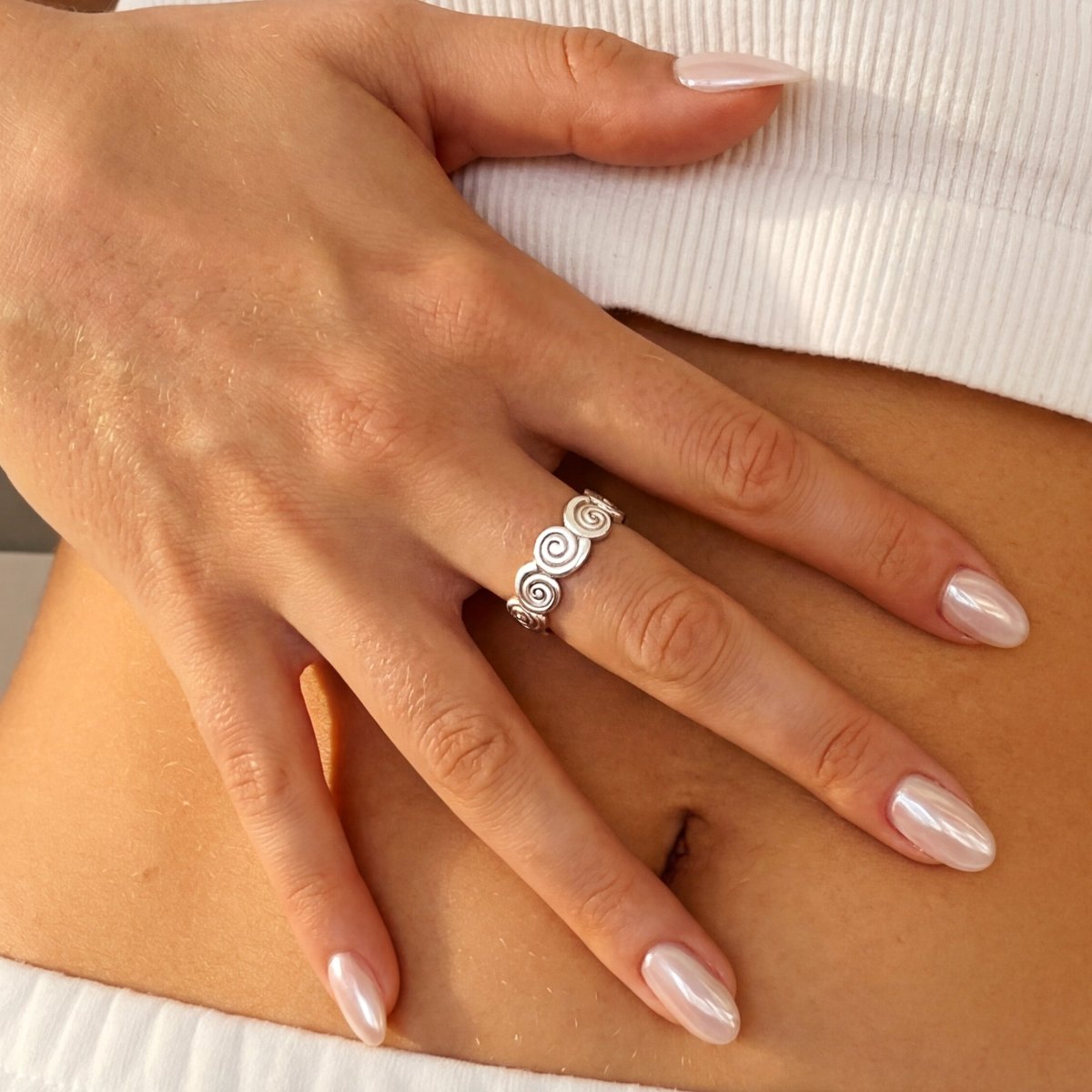 Anillo Espirales Continuos - LePetiteMarie