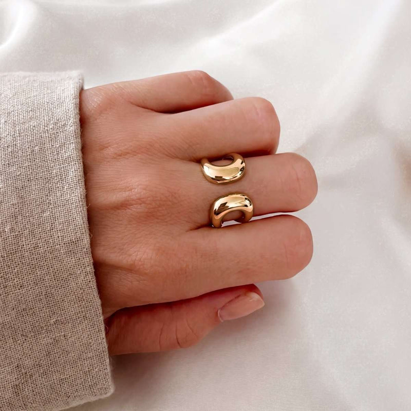 Anillo Grueso Cruzado