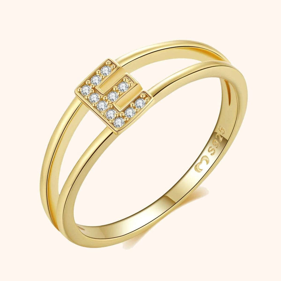 Anillo Iniciales Doradas - LePetiteMarie