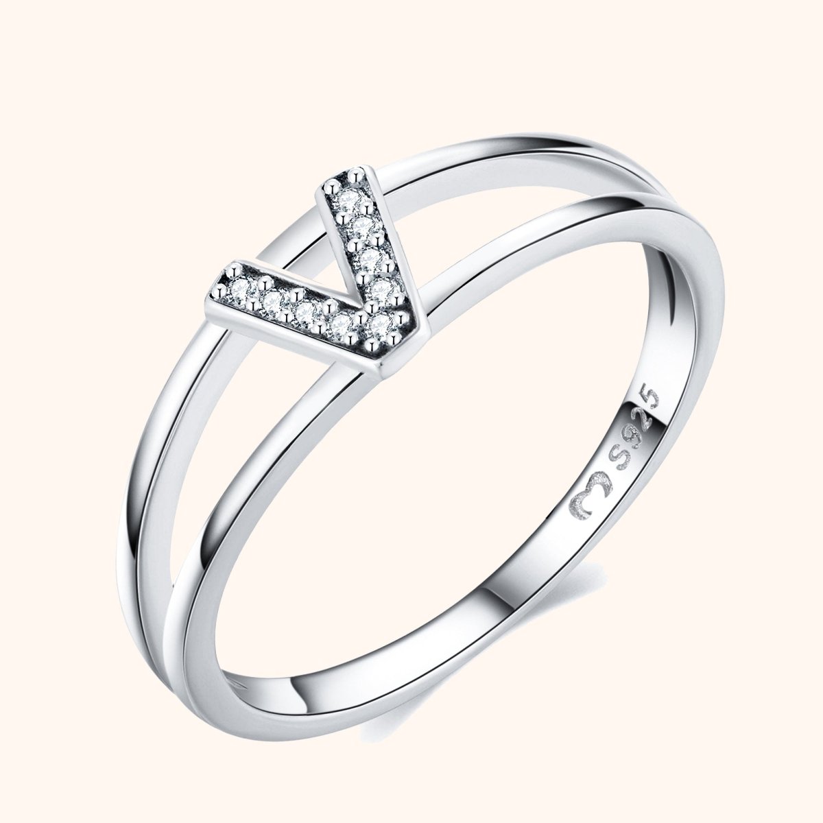 Anillo Iniciales Plateadas - LePetiteMarie