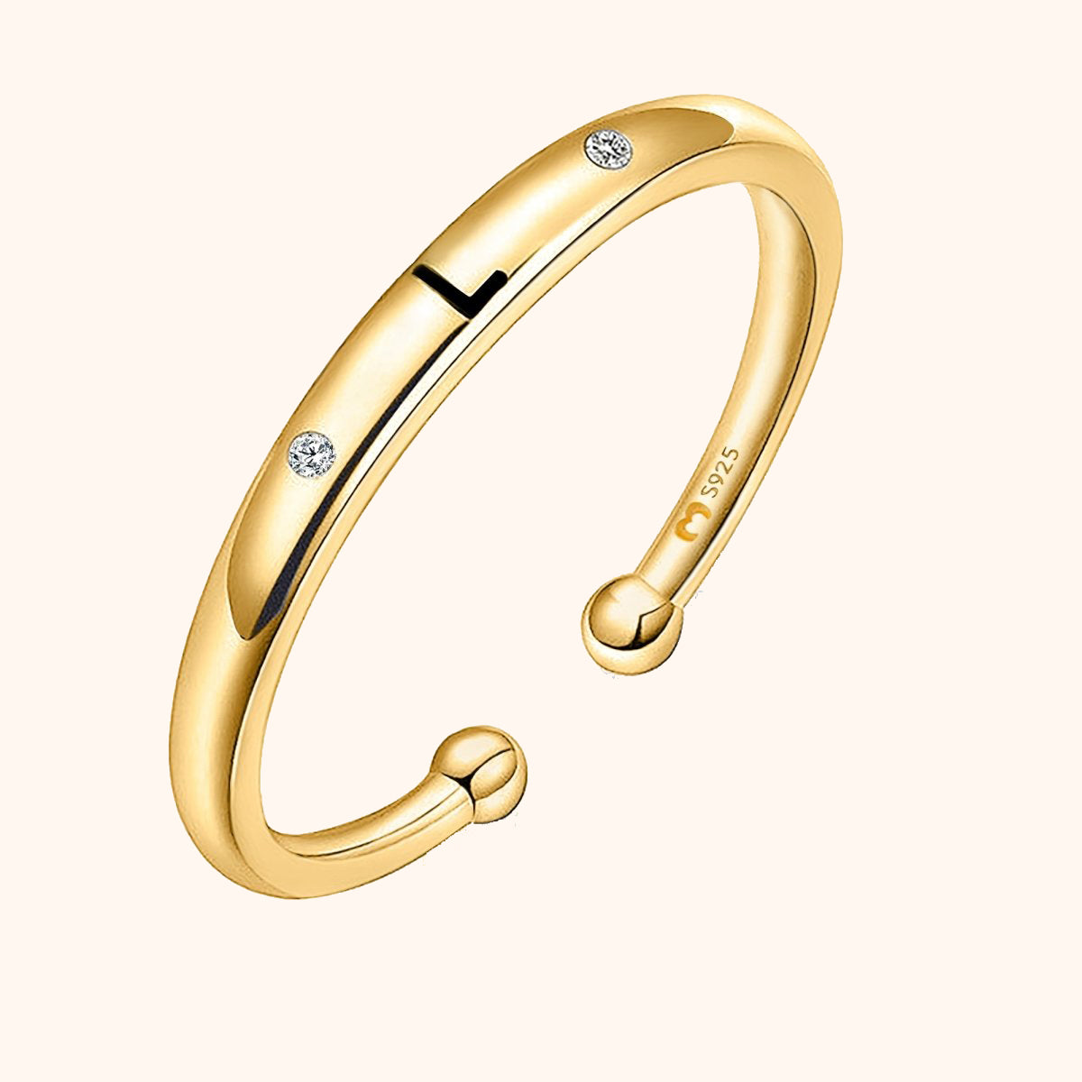 Anillo Initial Letter